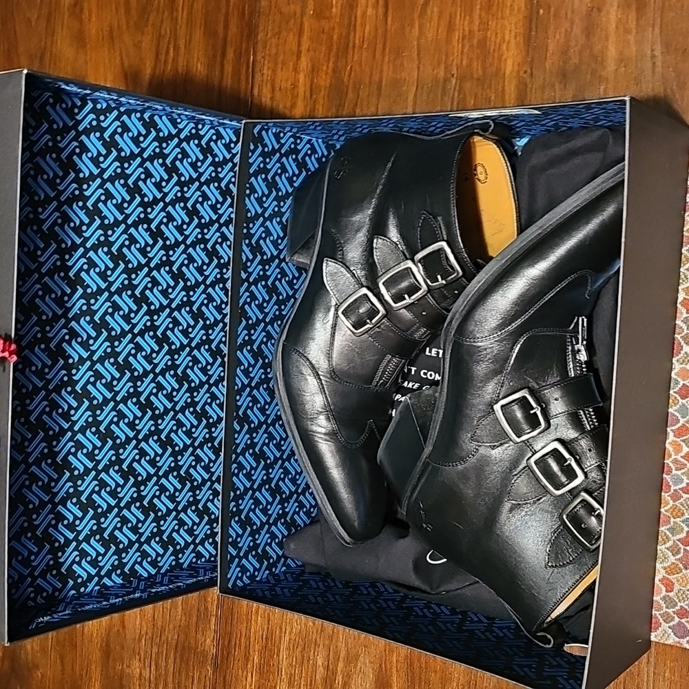 Fluevog Jack Boot M9/W11 comes with bag and original box - Picture 8 of 8